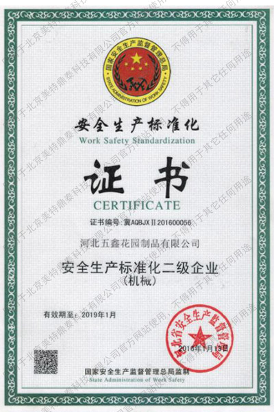 安全標(biāo)準(zhǔn)化二級證書